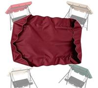 TAJMDGW Auvent De Balancelle De Jardin Toit De Rechange Pour De Balancelle Hollywoodienne 160cm 170cm 180cm 200cm Toile Canopée Pour Balancelle Extérieur(Burgundy,195X125cm)