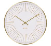 Takamaka - Horloge murale en aluminium doré avec mouvement silencieux ø40 cm
