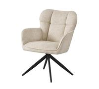 Takasit Fauteuil Repas pivotant Tissu Chenille Beige Malo