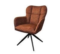 Takasit Fauteuil Repas pivotant Tissu Chenille Terracotta Malo