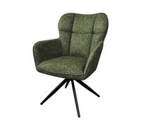 Takasit Fauteuil Repas pivotant Tissu Chenille Vert Malo