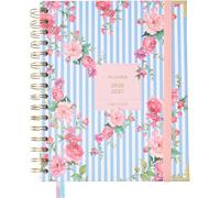Takenote Agenda 2026 2027 - Académique SEP/AOÛT, A5, Jour par Page, Double Spirale, 2 Marque-Pages, Fermeture Élastique, Index Latéral Avec Mois, 8 Pages de Stickers, Espagnol et Anglais - Emily