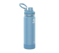 Takeya Actives Bouteille d'eau isotherme en acier inoxydable de 710 ml avec couvercle à bec verseur, de qualité supérieure, bleu pierre bleue