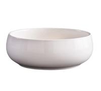 Takingup Bol de Lotus en céramique de 6, 5 Pouces, Pot Fleurs Minimaliste Peu Profond pour décoration intérieure et extérieure, Blanc - Jardinière