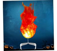 Takingup Boule de feu Lumineuse réaliste pour Halloween, Accessoires flottants sans Flamme pour la Maison, fête d'halloween, Cosplay, décorations de Jeu, Flammes artificielles Rouges