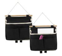 Takingup Organisateur de Poche Suspendu, 2 pièces, Panier de Rangement Mural Suspendu avec Crochets, Pochette étanche pour Porte Placard