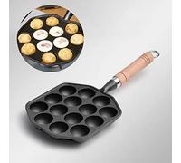 Takoyaki Grill Pan, Poulpe Viande Boule Moule Maker Antiadhésif Anti Brûlure Fonte 14 Trous pour La Maison