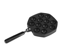Takoyaki Poêle, 12 Trous 36 cm Poêle à Crêpes Antiadhésive, Poêle Grille Pan à Frire, Moule De Cuisson En Aluminium à 12 Cavités, Plaque De Cuisson Pour Boule De Poulpe Takoyaki