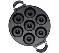 Takoyaki Poêle grill professionnelle 19 cavités en alliage d'aluminium pour cuisinière à gaz pour boulettes de viande de poulpe pour moule 390 mm (G)
