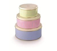 Tala Boîte de conservation, Rétro, Set of 3 | Lot de 3 boîtes métal de tailles différentes, empilables et fermables, pour biscuits, cake, gâteau et snacks