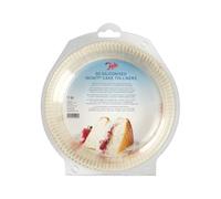 Tala Cercles de Cuisson Réutilisables en Silicone pour Pâtisserie - Papier Sulfurisé Non-Adhésif, Démoulage Simple, Lot de 50, Rond 18 cm, Compatibles Micro-ondes et Four