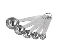 Tala Cuillères Doseuses Lot de 5 en Acier Inoxydable Measuring Spoons avec Anneau pour Pâtisserie Cuisine Épices Levure Vanille Sauces et Liquides