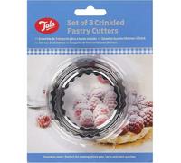 Tala Emporte Pièces Lot de 3 à Bord Ondulé en Acier Inoxydable Moules à Biscuits en Différentes Tailles pour Biscuits Scones Tartelettes Fondant et Mini Quiches