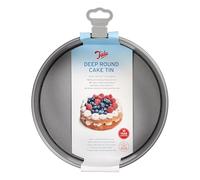 Tala Everyday Moule à Gâteau Profond, 20 cm - Acier Carbone Antiadhésif | Plat de cuisson rond à fond amovible, idéal pour cheesecake, génoise haute et pâtisserie à étages, démoulage facile.