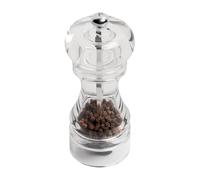 Tala Grand moulin à poivre en acrylique de style cabestan, entièrement réglable en céramique pour cours et broyage fin, de qualité supérieure pour la maison et le restaurant, rechargeable et