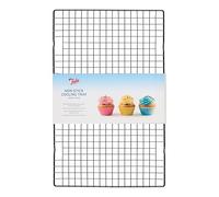 Tala Grande Grille de Refroidissement Antiadhésive Idéale pour Refroidir les Pâtisseries Fraîches telles que Muffins, Cookies, Biscuits et Gâteaux Dimensions 40 x 25 cm, Noir