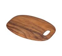 Tala Grande planche à découper incurvée, planche en bois d'acacia laqué, avec bords incurvés lisses, cette planche en bois est idéale pour servir, présenter et préparer tous les aliments, mesure 36 x