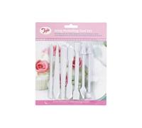 Tala Kit de modelage pour Fondant, Double Embout, 7 pièces Idéal pour façonner et sculpter la pâte à Sucre, Parfait Aussi pour Les Loisirs créatifs Alimentaires et Non Alimentaires, sans BPA