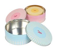 Tala Lot de 3 boîtes de rangement traditionnelles pour gâteaux, biscuits et friandises salées, dimensions : 25,5 cm x 10 cm, 22 x 9,5 cm et 17 cm x 8,2 cm