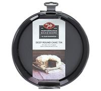 Tala Moule à Charnière Rond 21.6 cm, Moule à Gâteau Haut Fond Amovible | Intérieurc 20.4 x 8,9 cm, moule haut antiadhésif avec fond amovible, pour gâteau, cake et génoise