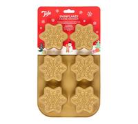Tala Moule de Noël en silicone 6 flocons de neige, moule flexible anti-adhésif pour pâtisserie, chocolat, décorations comestibles et fabrication de savon, parfait pour faire des desserts et des