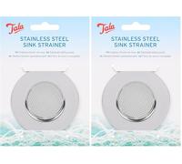 Tala Passoire Mini Évier en Acier Inoxydable Filtre Compact pour Cuisine (Lot de 2)