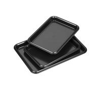 Tala Performance Lot de 3 Plaques de Cuisson en Acier Carbone avec Revêtement Antiadhésif, 34,5 x 24,3 cm et 2 plaques 25 x 18 cm, Compatible Four Réfrigérateur et Congélateur