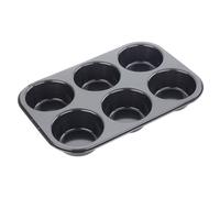 Tala Performance Moule a Muffins Jumbo 6 Empreintes, Acier Carbone Antiadhesif Eclipse, cuisson four 240 C, lave vaisselle, 32,8 x 22,4 x 4,16 cm