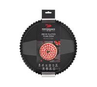 Tala Performance Moule à Quiche Cannelé Ø 28 cm avec Fond Amovible en Acier Carbone Double Revêtement Antiadhésif Eclipse 3,5 cm de Hauteur pour Tartes Salées et Sucrées