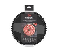 Tala Performance Moule à Quiche Cannelé 25 cm Avec Fond Amovible Acier au Carbone Revêtement Antiadhésif Eclipse Four Jusqu à 240 C Noir