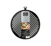 Tala Performance Plaque à Pizza Perforée 36,7 cm en Acier Carbone avec Revêtement Eclipse Antiadhésif pour Grande Pizza et Base Croustillante Compatible Four Réfrigérateur