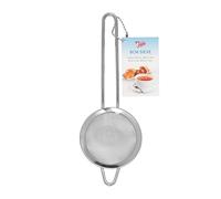 Tala Petite Passoire Inox 8 cm, Tamis Fin et Passoire à Thé | Petite passoire inox 8 cm avec double support, pour thé en vrac, sucre glace, cacao, farine, sauces et herbes