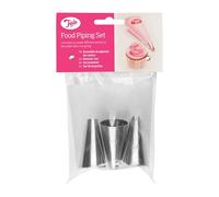 Tala Poche à Douille avec 3 Grandes Douilles en Acier Inoxydable Poche Réutilisable Sans BPA pour Gâteaux Cupcakes Pâtisseries Chantilly Glaçage et Purée