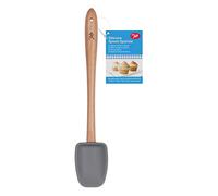 Tala Spatule Cuillère en Silicone Grise avec Manche en Bois résiste à 240 C tête amovible 29,3 x 5,2 cm pour mélanger racler pâtisserie et cuisson