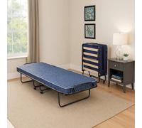 Talamo Italia - Lit Pliant Ada, Lit de Camp à 12 Lattes, Matelas Inclus, Lit bébé Peu encombrant, 100% Made in Italy, 80x190h37 cm