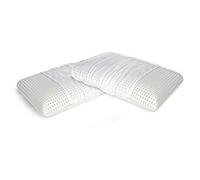 Talamo Italia Lot de 2 oreillers pour lit, 100% Made in Italy, Oreiller amovible "savon" en mousse à mémoire de forme perforée, hypoallergénique et respirant, 70x40xh16 cm