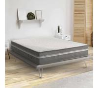 Talamo Italia - Matelas double Carmela, matelas en mousse à mémoire de forme et microressorts ensachés, 100% Made in Italy, anti-acariens et hypoallergénique, 160x200h32 cm