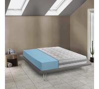 Talamo Italia - Matelas simple Sophie, matelas déhoussable en mousse à mémoire de forme et Waterfoam, 100% Made in Italy, anti-acariens et hypoallergénique, 90x200h21 cm