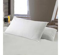 Talamo Italia - Oreiller Virgin, Coussin ergonomique "barre de savon" en mousse à mémoire de forme perforée, 100% Made in Italy, hypoallergénique et respirant, 71x41xh15 cm, lot de 4