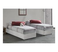 Talamo Italia Silvia Lit simple avec conteneur - 80x190 cm Blanc
