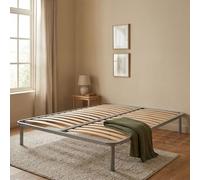 Talamo Italia - Sommier double Malvina, Sommier orthopédique en contreplaqué de bouleau avec 13 lattes, 100% Made in Italy, 140x190h 34 cm
