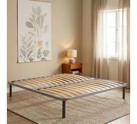 Talamo Italia - Sommier double Malvina, Sommier orthopédique en contreplaqué de bouleau avec 13 lattes, 100% Made in Italy, 160x190h 34 cm