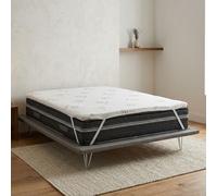Talamo Italia - Surmatelas double Lucilla, Topper renouvelle matelas avec housse en mousse à mémoire de forme et fibres de cuivre, 100% Made in Italy, Anti-acarien et hypoallergénique, Cm 160x200 h5