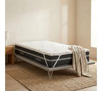 Talamo Italia - Surmatelas unique Luisella, Topper renouvelle matelas avec housse en mousse à mémoire de forme et fibres de cuivre, 100% Made in Italy, Anti-acarien et hypoallergénique, Cm 80x190 h5