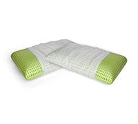 Talamo Italia - Talamo Italia Lot de 2 oreillers pour lit, 100% Made in Italy, Oreiller amovible "savon" en mousse à mémoire de forme perforée, hypoallergénique et respirant, 70x40xh16 cm
