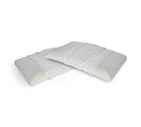 Talamo Italia - Talamo Italia Lot de 2 oreillers pour lit, 100% Made in Italy, Oreiller "savon" amovible en mousse à mémoire de forme perforée, Hypoallergénique et respirant, Respirant, 70x40xh12 cm