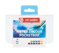 Royal Talens – Peinture aquarelle Art Creation, boîte de poche 12 couleurs, pinceau et éponge