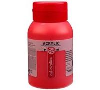 Peinture Acrylique - Rouge Naphtol Clair - 398 - Pot De 750 Ml - Talens Art Creation