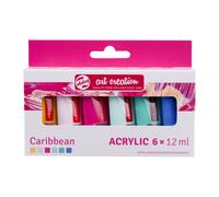 ROYAL TALENS Acrylique Art Creation Caribbean Set, 6 x 12 ml