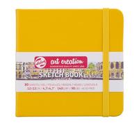 Talens Art Creation Sketchbook - Jaune d'or - 12x12 cm - 140g - 80 Feuilles - Papier à dessin sans acide